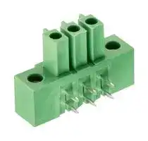 691310340002: Terminal Block, w/ Flange, Socket, 3.81 mm, 2 Ways, 8 A, 300 V, Through Hole Right Angle