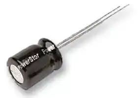 B0510-2R5224-R: Supercapacitor, PowerStor®, EDLC, 0.22 F, 2.5 V, Radial Leaded, -20%, +80%, 2 mm, 1000 hours @ 70°C
