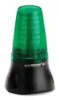 LEDD125-02-04: Visual Signal Indicator, LED, Green, Flashing, Steady, 24VDC, IP65, 162mm Height