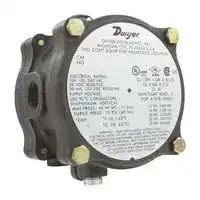 1950G-0-B-120-NA — Pressure Switch, Differential, 1/8" FNPT, 0.15 Inch-H2O, 0.5 Inch-H2O, SPDT, 240 VAC