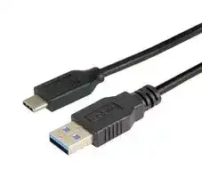 CAU31CA-2M: USB Cable, Type A Plug to Type C Plug, 2 m, 6.6 ft, USB 3.0, Black
