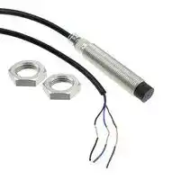 E2B-M12LN08-WP-C1 2M: Inductive Proximity Sensor, Cylindrical, 8 mm, M12, NPN / SPST-NO, PVC Pre-Wired