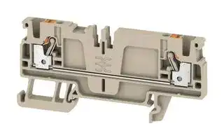 1989900000: DIN Rail Mount Terminal Block, 2 Ways, 28 AWG, 12 AWG, 2.5 mm², Push In, 24 A
