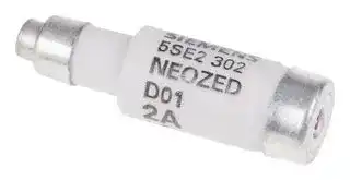 5SE2302: Fuse, Industrial / Power, SENTRON Series, 2 A, 400 V, 250 V, 11mm x 40mm, 0.43" x 1.57"