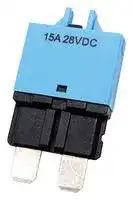 MP015926: Thermal Circuit Breaker, T3, MP 102 Series, 15 A, 1 Pole, 28 V, Auto Fuse Holder