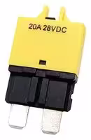 MP015927: Thermal Circuit Breaker, T3, MP 102 Series, 20 A, 1 Pole, 28 V, Auto Fuse Holder