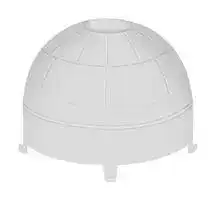 PPGI0626: Fresnel Lens, Pyroelectric Infrared Sensors, 21.4 mm Diameter x 16.5 mm Height, White