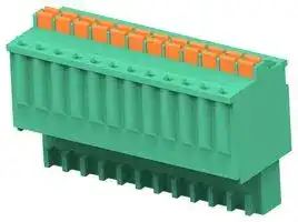 1-2842528-2: Pluggable Terminal Block, Green, 2.5 mm, 12 Ways, 28 AWG, 20 AWG, 0.52 mm², Push In