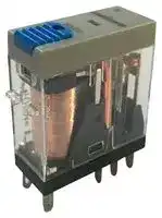 MCRFT2CO024LT: Power Relay, DPDT, 24 VDC, 8 A, RFT, Socket