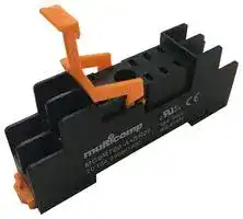 MCSRT08-A + SR20: Relay Socket, DIN Rail, Screw, 8 Pins, 10 A, 300 V, SRT