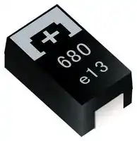 2R5TPE680MWL: Tantalum Polymer Capacitor, 680 µF, ± 20%, 2.5 V, D3L, 0.04 ohm, 2917 [7343 Metric]