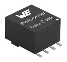 750510436: Pulse Transformer, 1.5:1, 1.1 mH, 0.085 ohm, 4 kV