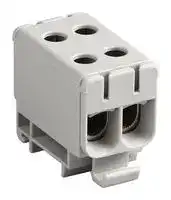 201606-0660: DIN Rail Mount Terminal Block, 1 Ways, 6 AWG, 0 AWG, 53 mm², Screw, 150 A