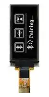 MDOG064128D1Y-WM: Graphic OLED, 64 x 128 Pixels, White, 3.3V, I2C, SPI, 17.1mm x 35.8mm, -40 °C