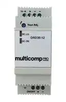 MP-DRD30-12: Isolated DIN Rail Mount DC/DC Converter, ITE, 4:1, 30 W, 1 Output, 12 V, 2.5 A