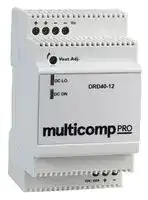 MP-DRD40-12: Isolated DIN Rail Mount DC/DC Converter, ITE, 3:1, 40 W, 1 Output, 12 V, 3.4 A