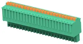 2-2842528-4: Pluggable Terminal Block, Green, 2.5 mm, 24 Ways, 28 AWG, 20 AWG, 0.52 mm², Push In