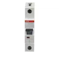 2CDS271001R0024: Thermal Magnetic Circuit Breaker, C Curve, S200M, 2 A, 1 Pole, 230 VAC, DIN Rail