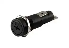 MC002794: Fuseholder, Panel Mount, 250V, 10A, 6.35 × 30mm / 6.35 × 31.8mm, Quick Connect, Screwdriver Cap
