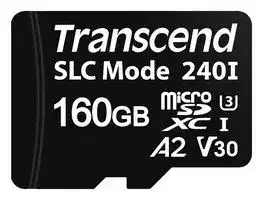 TS160GUSD240I: Flash Memory Card, MicroSDXC Card, UHS-I, Class 2, Class 30, 160 GB