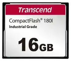 TS16GCF180I: Flash Memory Card, Compact Flash Card, 16 GB