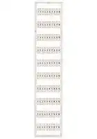 793-3502: Terminal Block Marker, Marker Strip, Wago 3.5mm Terminal Blocks, 1 to 10
