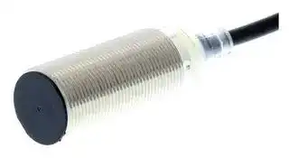 E2B-M18KS05-WP-B1 2M: Inductive Proximity Sensor, Cylindrical, 5 mm, M18, PNP / SPST-NO, PVC Pre-Wired