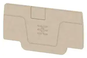 1514400000: End Cover, for Use with Weidmuller A Series Pluggable Terminal Blocks, Klippon A Series