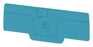 1521640000: End Cover, for Use with Weidmuller A Series Feed-Through Terminal Blocks, Klippon A Series