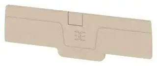 1989980000: End Cover, for Use with Weidmuller A Series Test Disconnect Terminal Blocks, Klippon A Series
