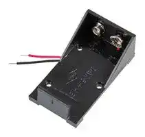 BH-9VA: Battery Holder, PP3 (9V) x 1, Wire Leads