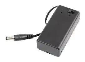 SBH-9VAS+DC: Battery Holder, PP3 (9V) x 1, with DC Plug
