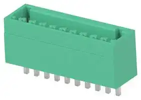 1-2842529-0: Terminal Block, 1Row, Green, Header, 2.5 mm, 10 Ways, 4 A, 150 V, Through Hole Vertical