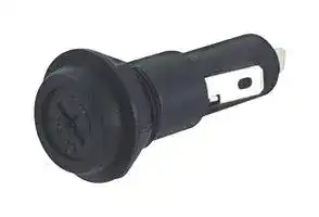 MC002802: Fuseholder, Panel Mount, 250V, 15A, 5 x 20mm, Quick Connect, Screwdriver Cap