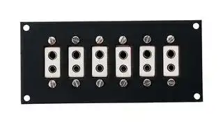 NHJP1-06-T — Thermocouple Connector, Standard, Blue, Panel, 6x Socket, 1 Row, Type T, 145 mm, ANSI, NHJP Series