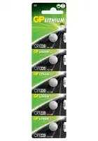 GPPBL1220001: Battery, 3 V, Lithium Manganese Dioxide, 36 mAh, Pressure Contact, 5