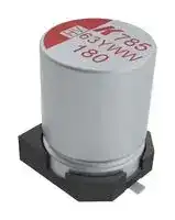 A785MW187M1JLAS013: Hybrid Aluminium Electrolytic Capacitor, 180 µF, ± 20%, 63 V, Radial Can - SMD, 0.013 ohm
