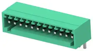 1-2842530-2: Terminal Block, 1Row, Green, Header, 2.5 mm, 12 Ways, 4 A, 150 V, Through Hole Right Angle