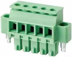 20.1500MF/2-E: Pluggable Terminal Block, Flanged, 3.5 mm, 2 Ways, 28 AWG, 16 AWG, 1.5 mm², Screw