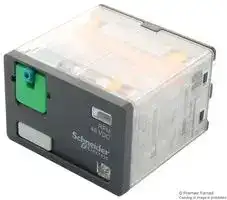RPM42FD: Power Relay, 4PDT, 110 VDC, 15 A, Zelio RPM, Socket