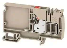 1988190000: DIN Rail Mount Terminal Block, 2 Ways, 20 AWG, 6 AWG, 10 mm², Push In, 57 A