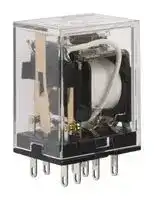 MY2K-US 24VDC: Power Relay, DPDT, 24 VDC, 3 A, MYK Series, Panel Mount, Socket, Latching Dual Coil