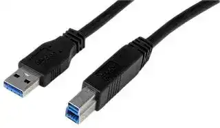 USB3SAB3MBK: USB Cable, 3m Black SuperSpeed USB 3.0 Cable A to B, M/M