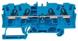 2004-1404: DIN Rail Mount Terminal Block, 4 Ways, 20 AWG, 10 AWG, 4 mm², Clamp, 32 A