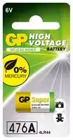 GPPBA47AF001: Battery, 6 V, Alkaline, 105 mAh, Raised Positive and Flat Negative, 1