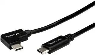 USB2CC1MR: USB Cable, 1m 3 ft Right Angle USB-C Cable, M/M, USB 2.0