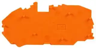 2016-7692: Accessory, Orange, Wago TOPJOB S 2016 Series Rail Mount Terminal Blocks, End and Intermediate Plate