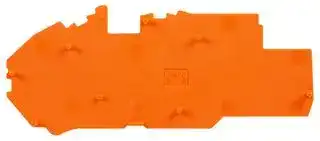 2016-7792: Accessory, Orange, Wago TOPJOB S 2016 Series Rail Mount Terminal Blocks, End and Intermediate Plate