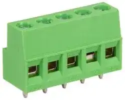 CTB0100/5: Standard Terminal Block, CTB0100, 5 Contacts, 5 mm, Terminal Block, PCB, PCB Mount, 12 AWG