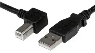 USBAB1ML: USB Cable, 1m USB 2.0 A to Left Angle B Cable Cord-1 m USB Printer Cable